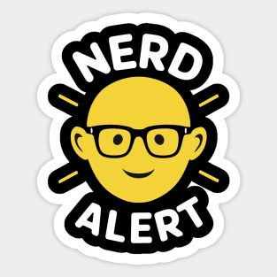 Nerd Alert Sticker